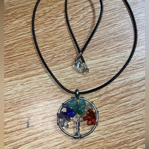 crystal tree of life necklace